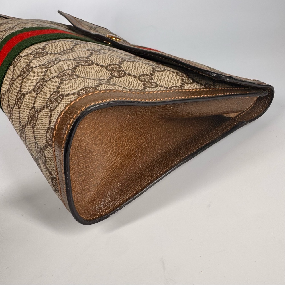 Gucci Ophidia GG Supreme Monogram Clutch – RARE LARGE SIZE - Picture 10 of 13